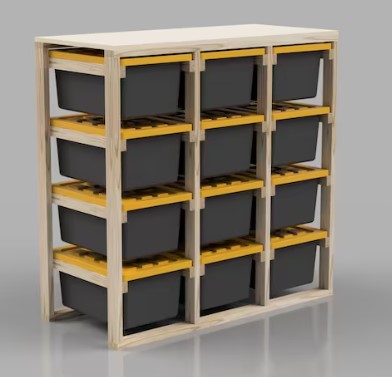 12 Box Tote Storage System