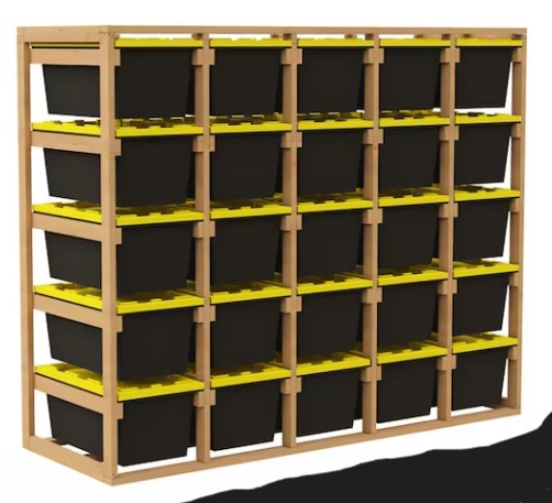 25 Box Tote Storage System