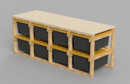 8 Box Tote Storage System