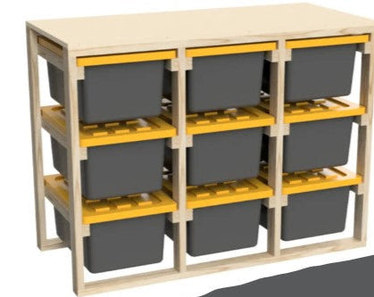 9 Box Tote Storage System