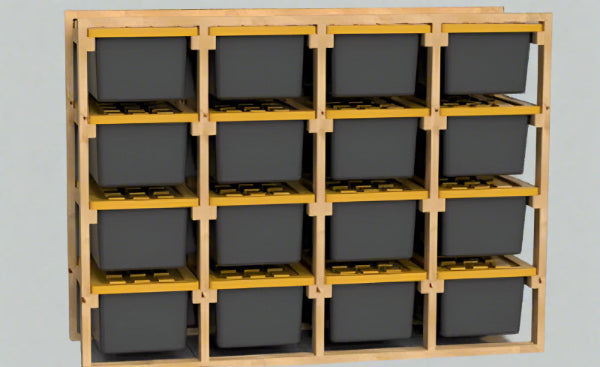 16 Box Tote Storage System